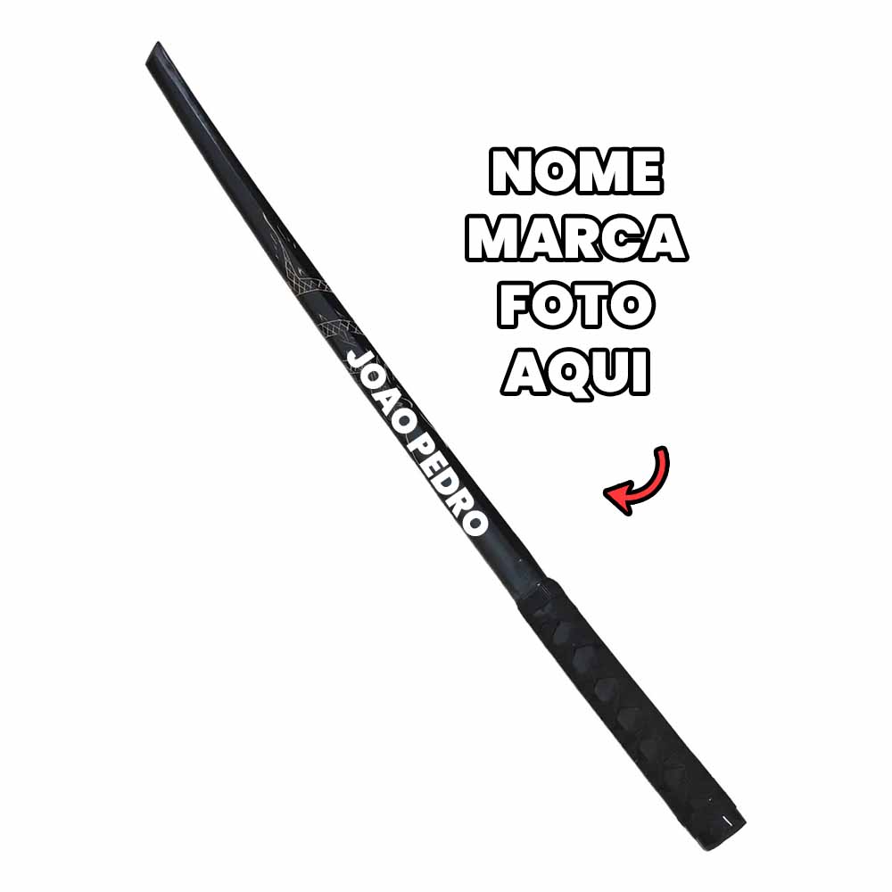 Espada de madeira Personalizada com nome marca logotipo empresa foto arte frase personalizada