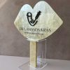 Espelho de mão Personalizado com nome marca logotipo empresa foto arte frase personalizada acrilico