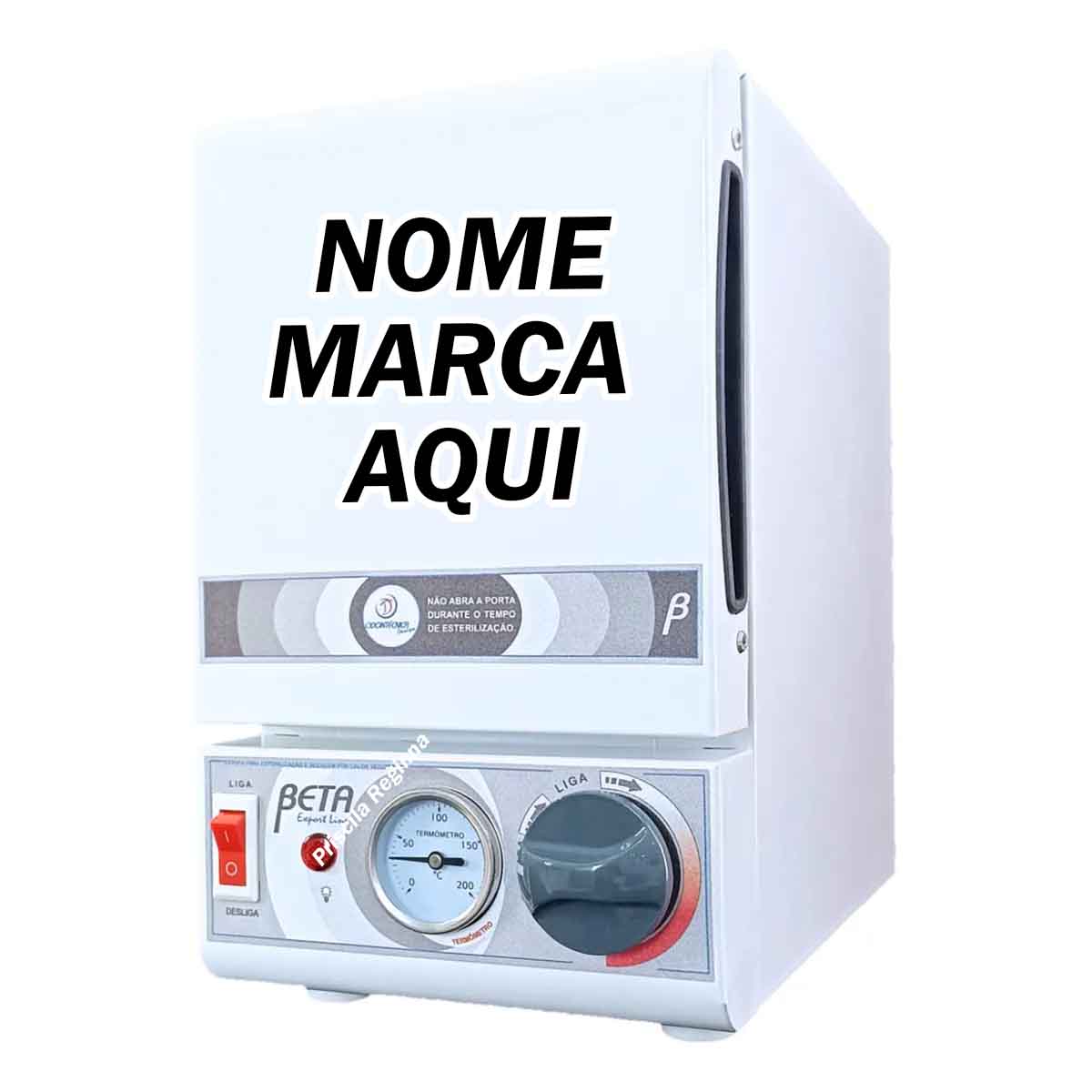 Estufa Esterilizadora Personalizado com nome marca logotipo empresa foto arte frase personalizada