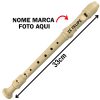 Flauta Personalizada com nome marca logotipo empresa foto arte frase personalizado
