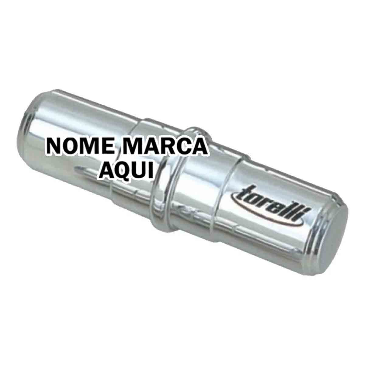 Ganza Aluminio Inox Personalizado com nome marca logotipo empresa foto arte frase personalizada