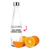 Garrafa de agua de vidro Personalizado com nome marca logotipo empresa foto arte frase personalizada
