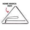 Insturmento Triangulo musical Personalizado com nome marca logotipo empresa foto arte frase personalizada