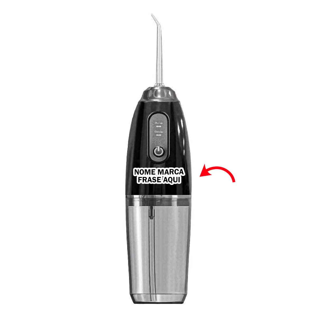 Irrigador oral agua dente boca Personalizado com nome marca logotipo empresa foto arte frase personalizada