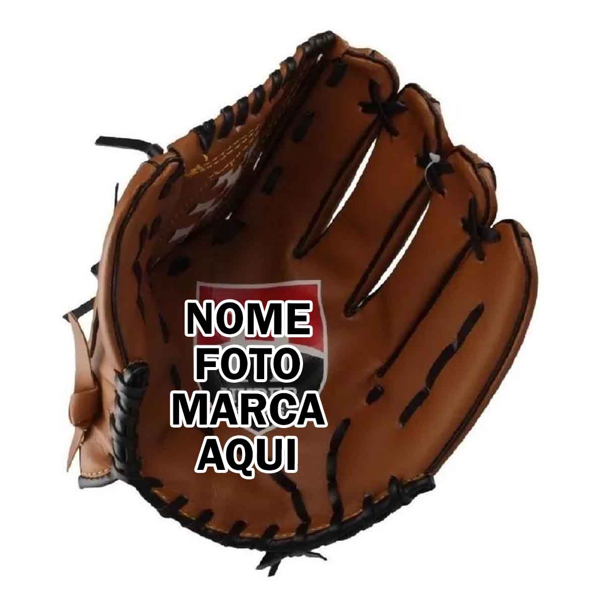 Luva de baseball Personalizado baisebol com nome marca logotipo empresa foto arte frase personalizada