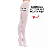 Meia calça bailarina ballet Personalizado com nome marca logotipo empresa foto arte frase personalizada