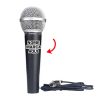Microfone Personalizado com nome marca logotipo empresa foto arte frase personalizada