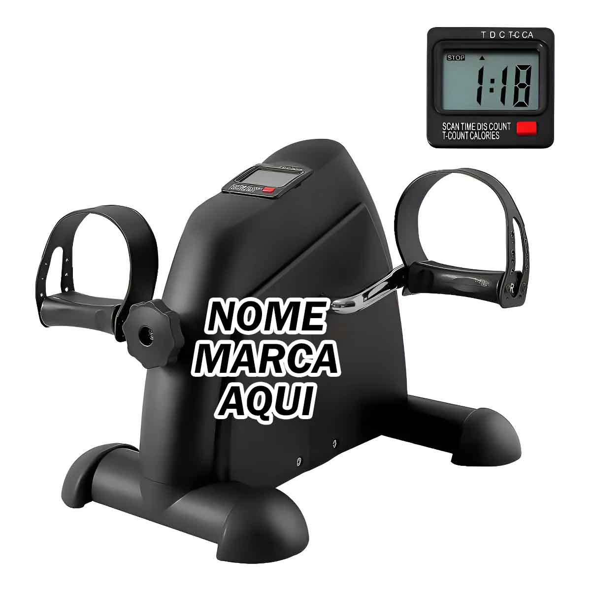 Mini Bike Ergométrica Personalizado com nome marca logotipo empresa foto arte frase personalizada