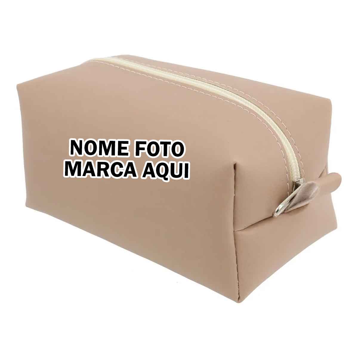 Necessaire Personalizada com nome marca logotipo empresa foto arte frase personalizado
