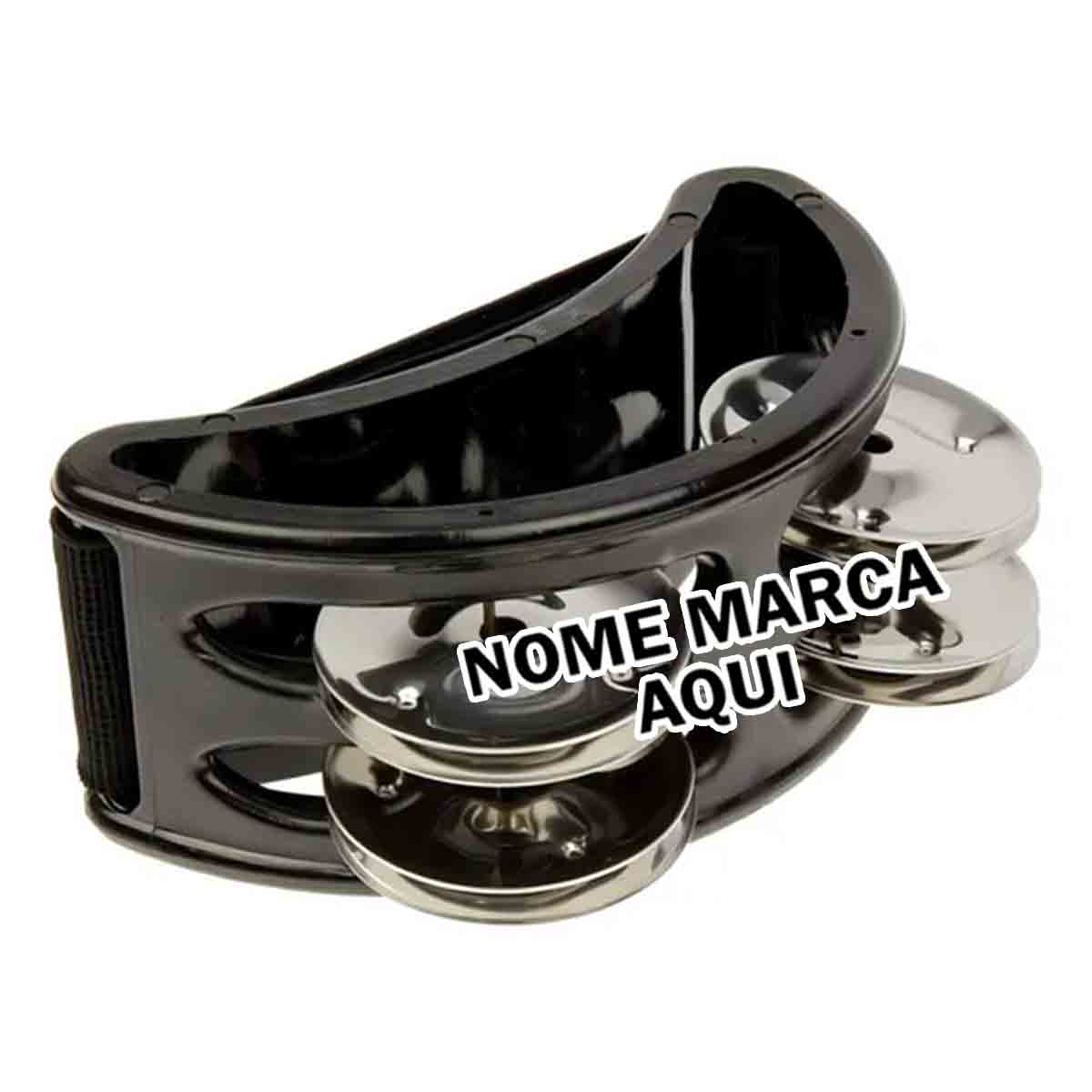 Pandeirola Personalizado com nome marca logotipo empresa foto arte frase personalizada