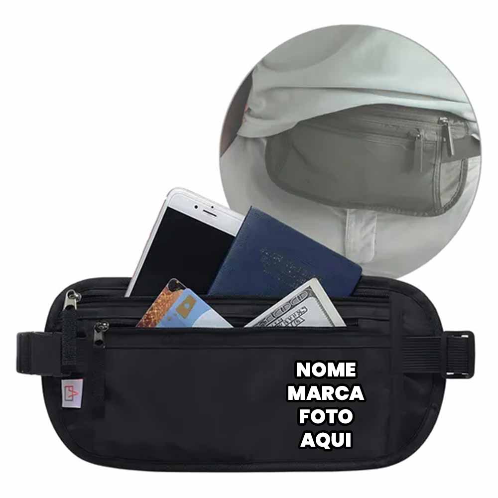 Pochete Personalizada com nome marca logotipo empresa foto arte frase personalizado