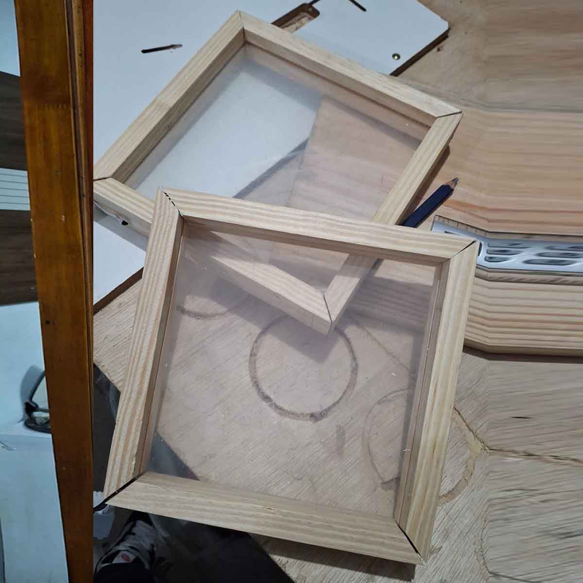 Quadro de madeira com acrilico Personalizado com nome marca logotipo empresa foto arte frase personalizada