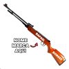Rifle Carabina Personalizada com nome marca logotipo empresa foto arte frase personalizada