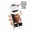 Ring de celular Selfie Personalizado com nome marca logotipo empresa foto arte frase Ring light personalizada