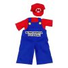 Roupa fantasia infantil do mario bros Personalizado com nome marca logotipo empresa foto arte frase personalizada