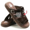 Sandália Chinelo Masculino Personalizado com nome marca logotipo empresa foto arte frase personalizada