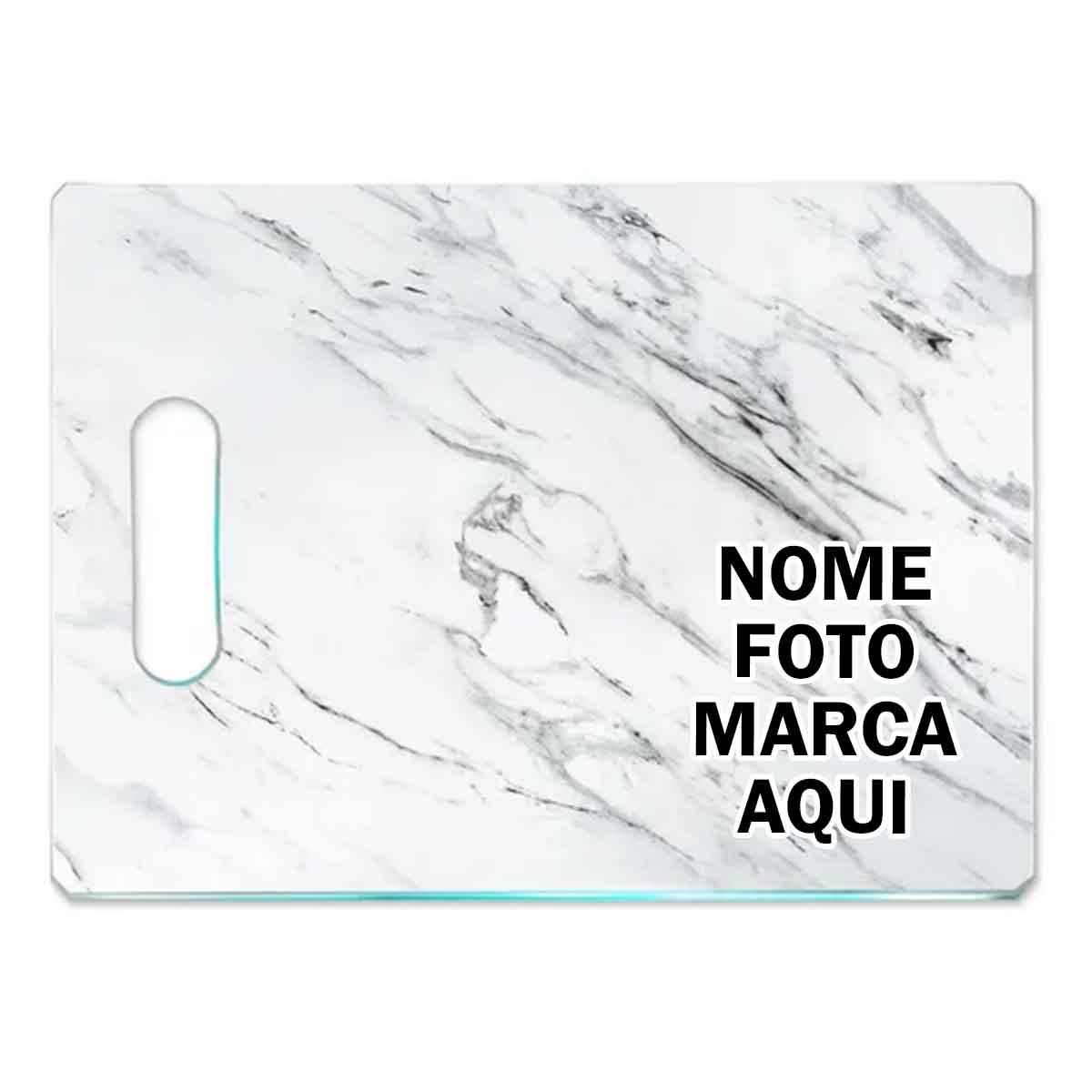 Tabua de vidro Personalizada com nome marca logotipo empresa foto arte frase personalizado