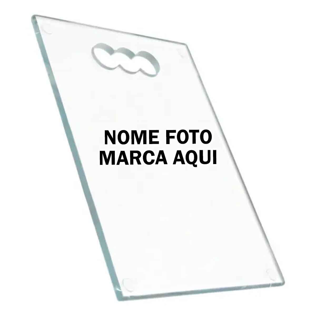 Tabua de vidro Personalizado com nome marca logotipo empresa foto arte frase personalizada