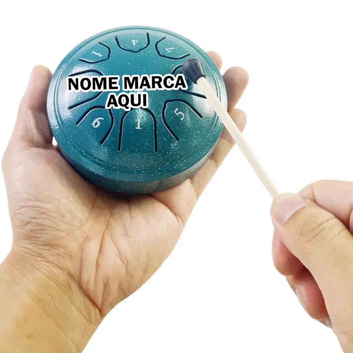 Tambor De Chuva Para Áreas Externas, Língua De Aço, Sino Personalizado com nome marca logotipo empresa foto arte frase