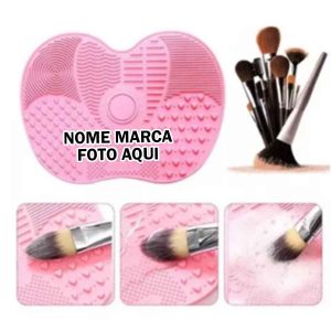 Tapete de silicone maquiagem limpa pincel Personalizado com nome marca logotipo empresa foto arte frase personalizada