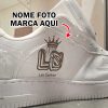 Tenis Personalizado com nome marca logotipo empresa foto arte frase personalizada