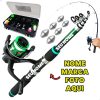Vara de pesca Personalizada com nome marca logotipo empresa foto arte frase personalizado
