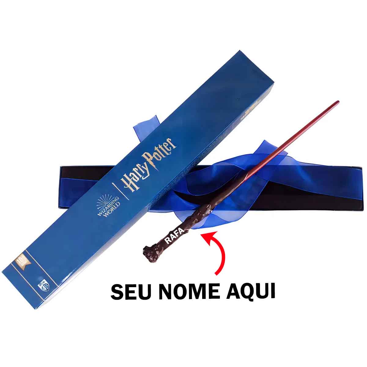 Varinha Harru potter vara Personalizada com nome marca logotipo empresa foto arte frase personalizado