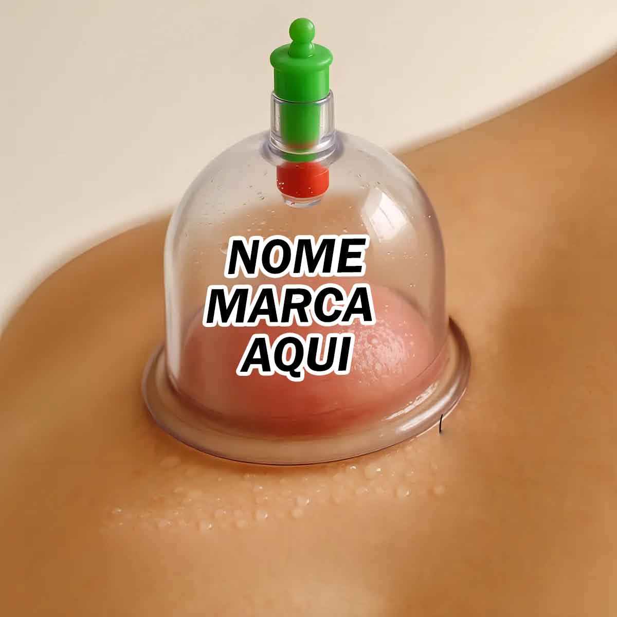Ventosa Personalizada ventosaterapia massagem vacuumterapia com nome marca logotipo empresa foto arte frase