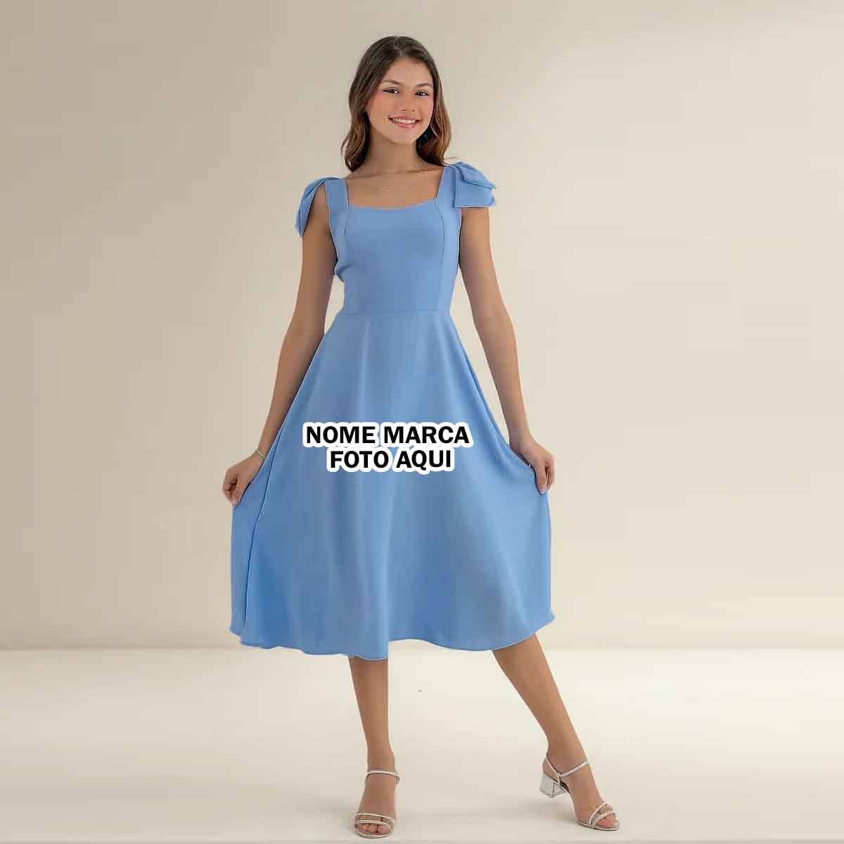 Vestido evangelico evangelica crente Personalizado com nome marca logotipo empresa foto arte frase personalizada