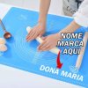 Tapete de silicone Culinaria bater massa confeitaria solar massa Personalizada com nome marca logotipo empresa foto