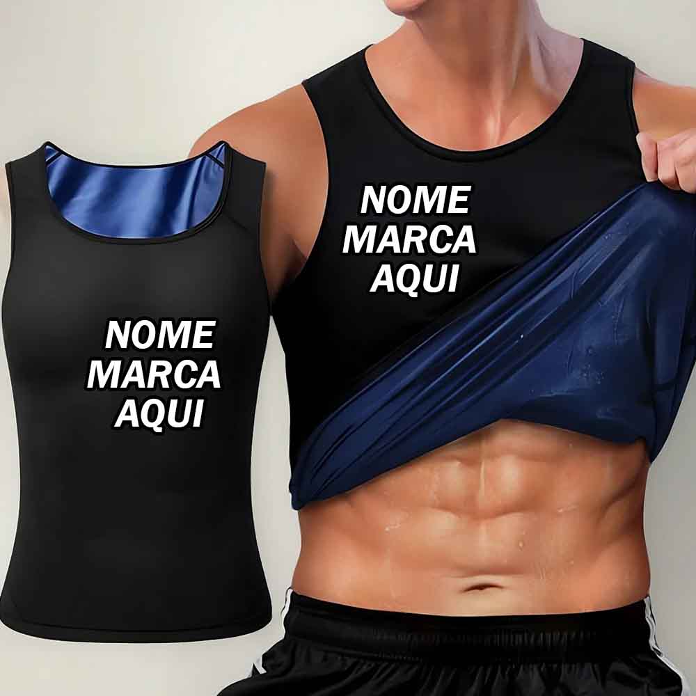 Camiseta Ajuda Perder Barriga Emagrecer Queima Gordura Secar Personalizada com nome marca logotipo empresa foto