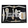 Kit Instrumento Liberação Miofascial Iastm Massagem Personalizado Aluminio Alumínio