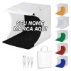 Mini estudio fotografico portatil box still Personalizado  foto de produto nome marca logo foto arte frase