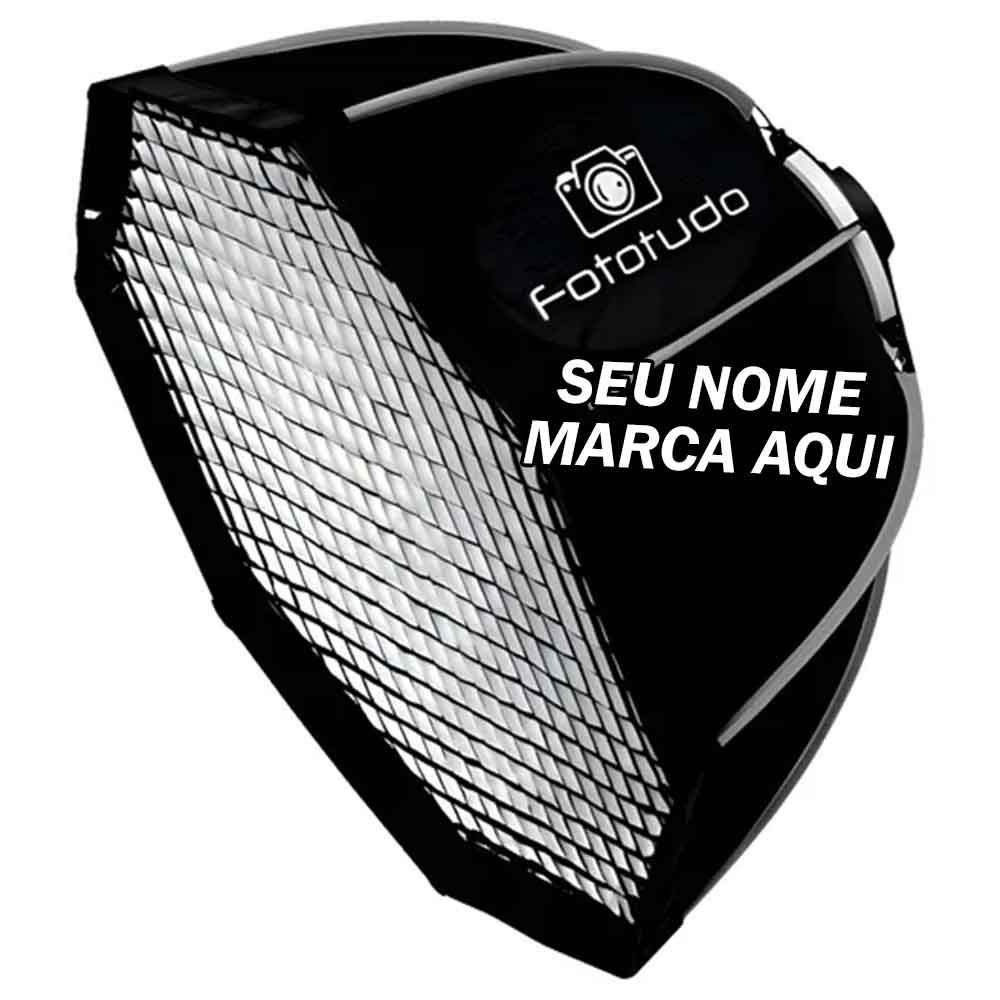 Octobox Personalizado nome marca logo foto arte frase octabox octo octo box fotografia estudio flash led fotografo
