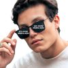 Óculos De Sol Quadrado Masculino  personalizado Proteção Uv400 Original Ntf