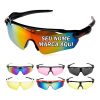 Óculos De Sol Esportivo Sol Bike Ciclismo Proteção UV Volei  Beach Tenis personalizado Redondo Unissex Proteção Uv400