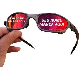 Óculos Sol Juliet personalizado  X-metal Ruby Vermelho Mars Doublexx Penny