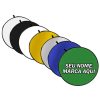 Rebatedor Personalizado nome marca logo foto arte frase circular redondo oval 7 em 1 grande