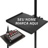 Suporte bandeja para tripé Personalizado nome marca logo foto arte frase