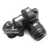 Alça Para Câmera Fotográfica Em Couro Legitimo + 1 Parafuso. Personalizado com nome marca logotipo empresa foto arte