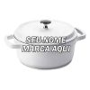 Caçarola Studio Hercules Ø21,3cm Antiaderente Cerâmico Branca Personalizado com nome marca logotipo empresa foto arte