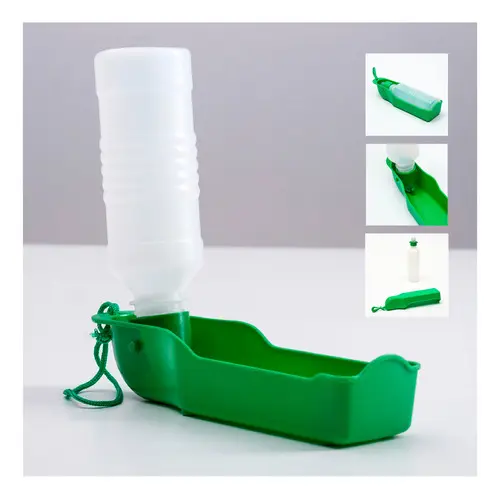 Garrafa Água Bebedouro 500ml Portátil Pet Cachorro Passeio - Imagem 4