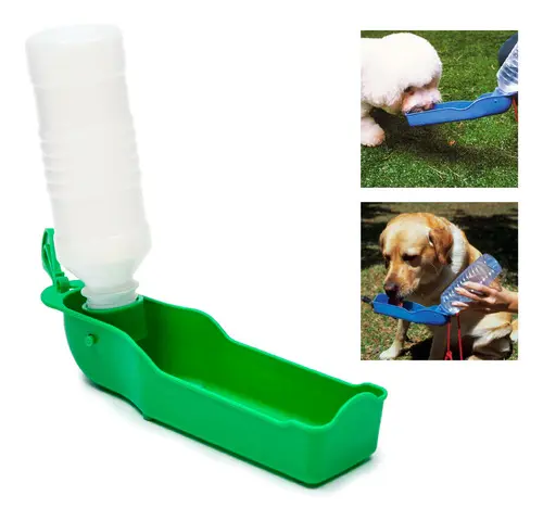 Garrafa Água Bebedouro 500ml Portátil Pet Cachorro Passeio