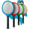 Kit 3 Raquete Elétrica Mata Mosquito Mosca Pernilongo Dengue Insetos Bateria Recarregavel Bivolt
