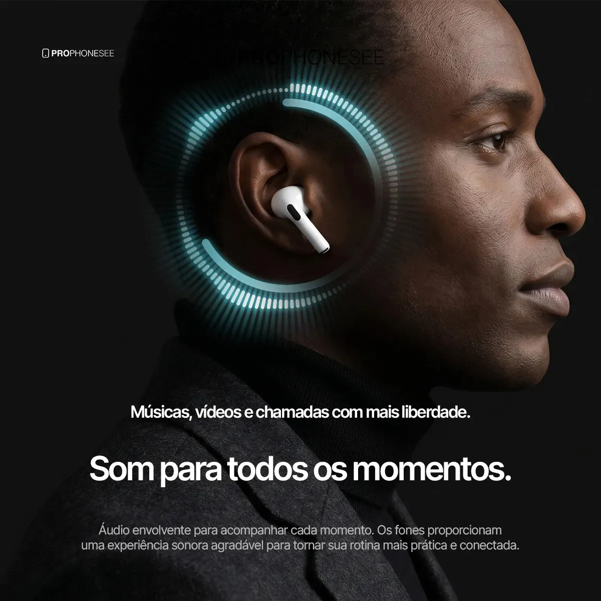 one Ouvido Bluetooth 5.4 Sem Fio Estojo De Carregamento Anti Ruido A Prova Dagua Compatível Com Ios Samsung Galaxy Android Tws Wireless Air Premium Microfone Touch Marca Pro Phone See - Imagem 2